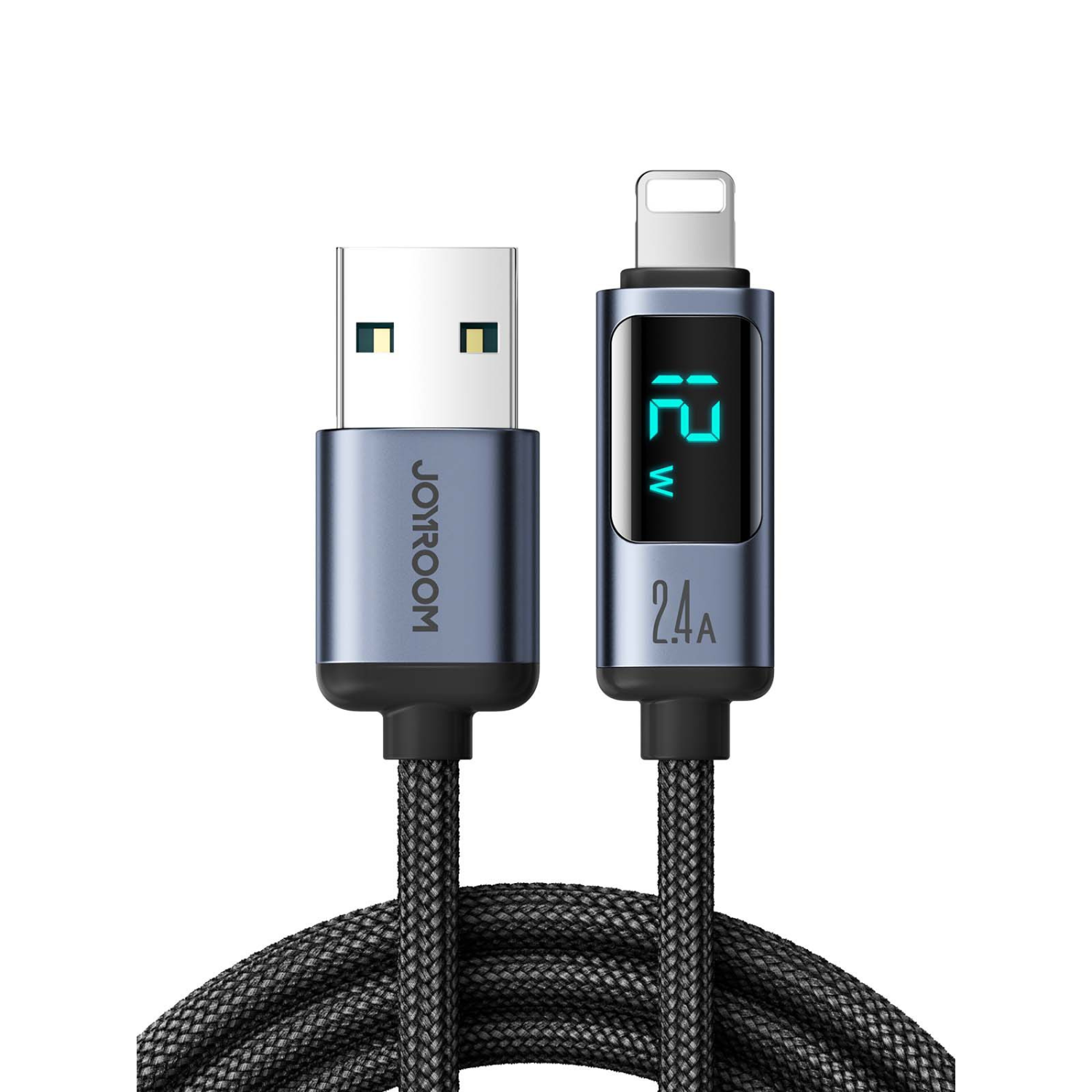 Braided USB Data Cable with Display Braided USB Data Cable with Display